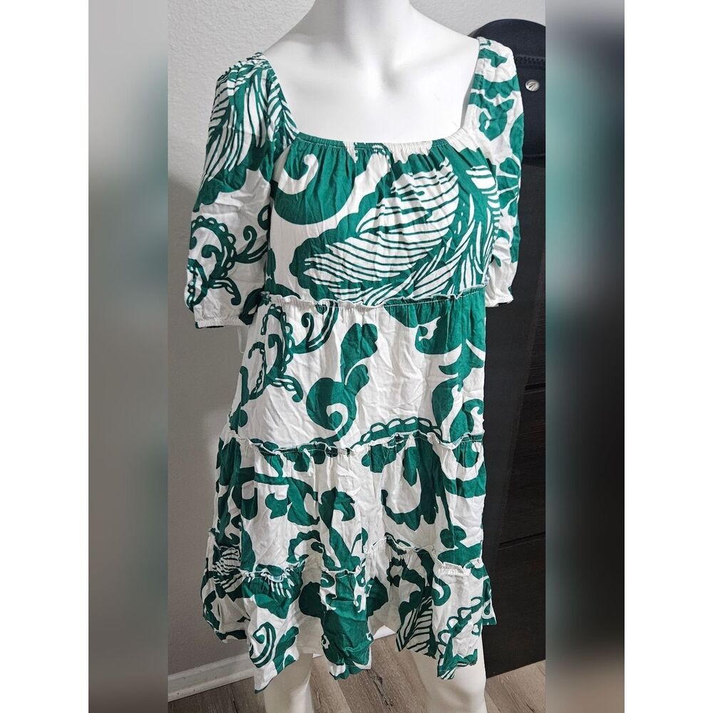 Soma floral puff dress sleeve dress size XS